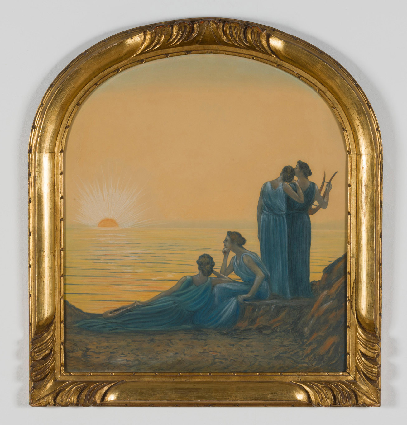 Alphonse Osbert, Soir antique, pastel sur papier, vente Symbolisme européen, Bonhams - Cornette de Saint Cyr, Bruxelles, 07 novembre 2024, (c) photo courtesy Bonhams - Cornette de Saint Cyr, Boombartstic Art Magazine